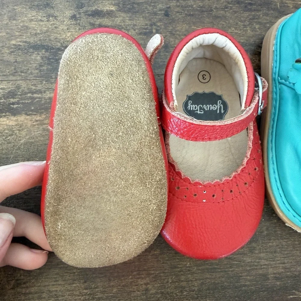Sperry pink booties